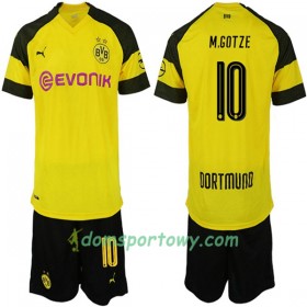 Koszulka Borussia Dortmund M.GOTZE 10 Dziecięcy Domowe Koszulki Piłkarskie 2018-2019 Krótki Rękaw